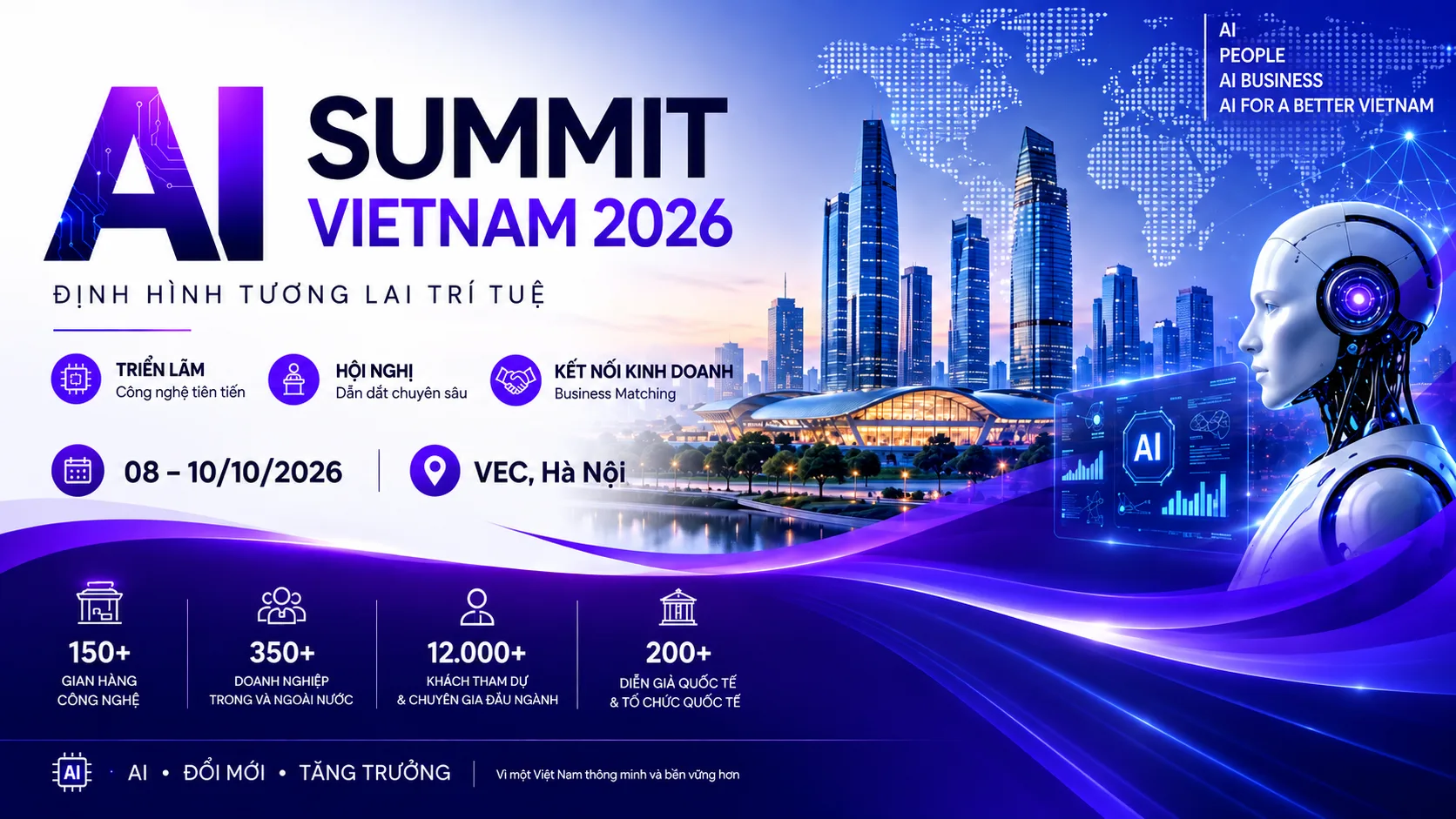 AI Summit Vietnam 2026 – Triển lãm & Hội nghị AI Việt Nam