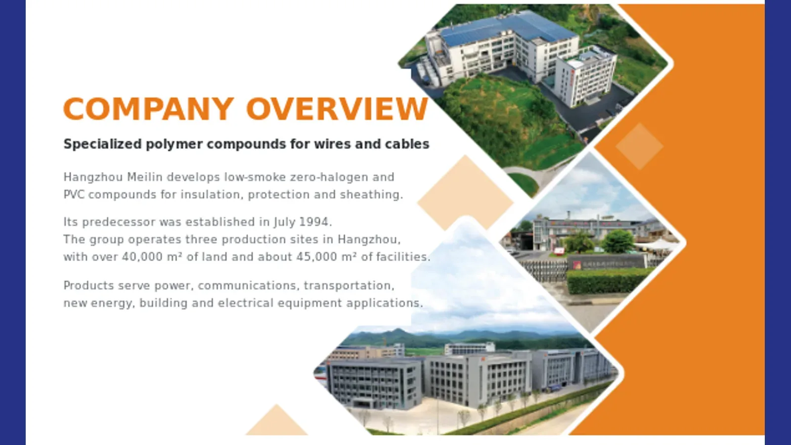 Hangzhou Meilin – Advanced compounds for safer and more reliable cable systems