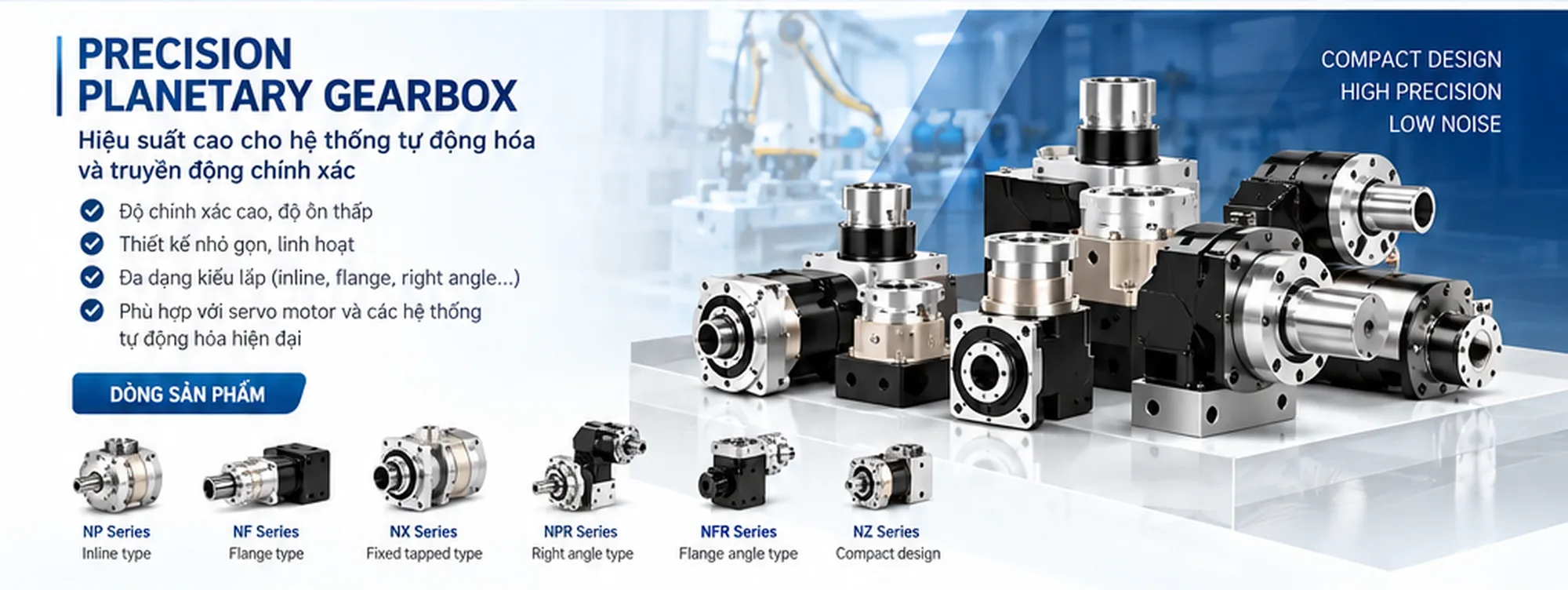 PRECISION PLANETARY GEARBOX – 컴팩트하고 정밀한 자동화용 감속기