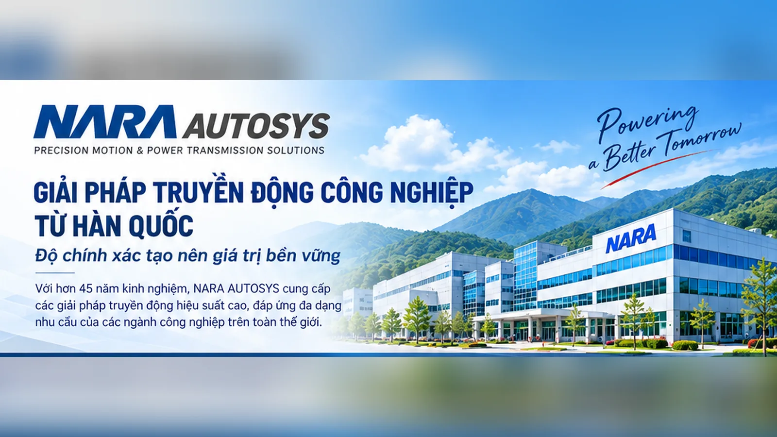 NARA AUTOSYS – 고사양 시스템을 위한 산업용 동력전달 기술