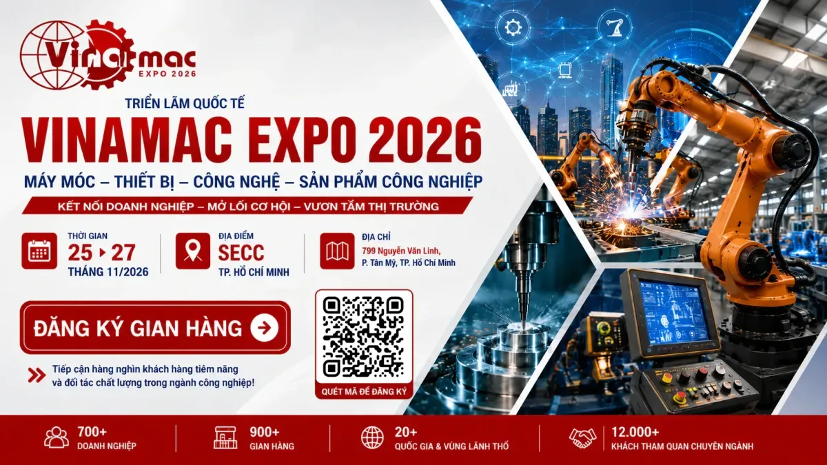 VINAMAC Expo 2026 – Máy móc & Công nghệ Công nghiệp